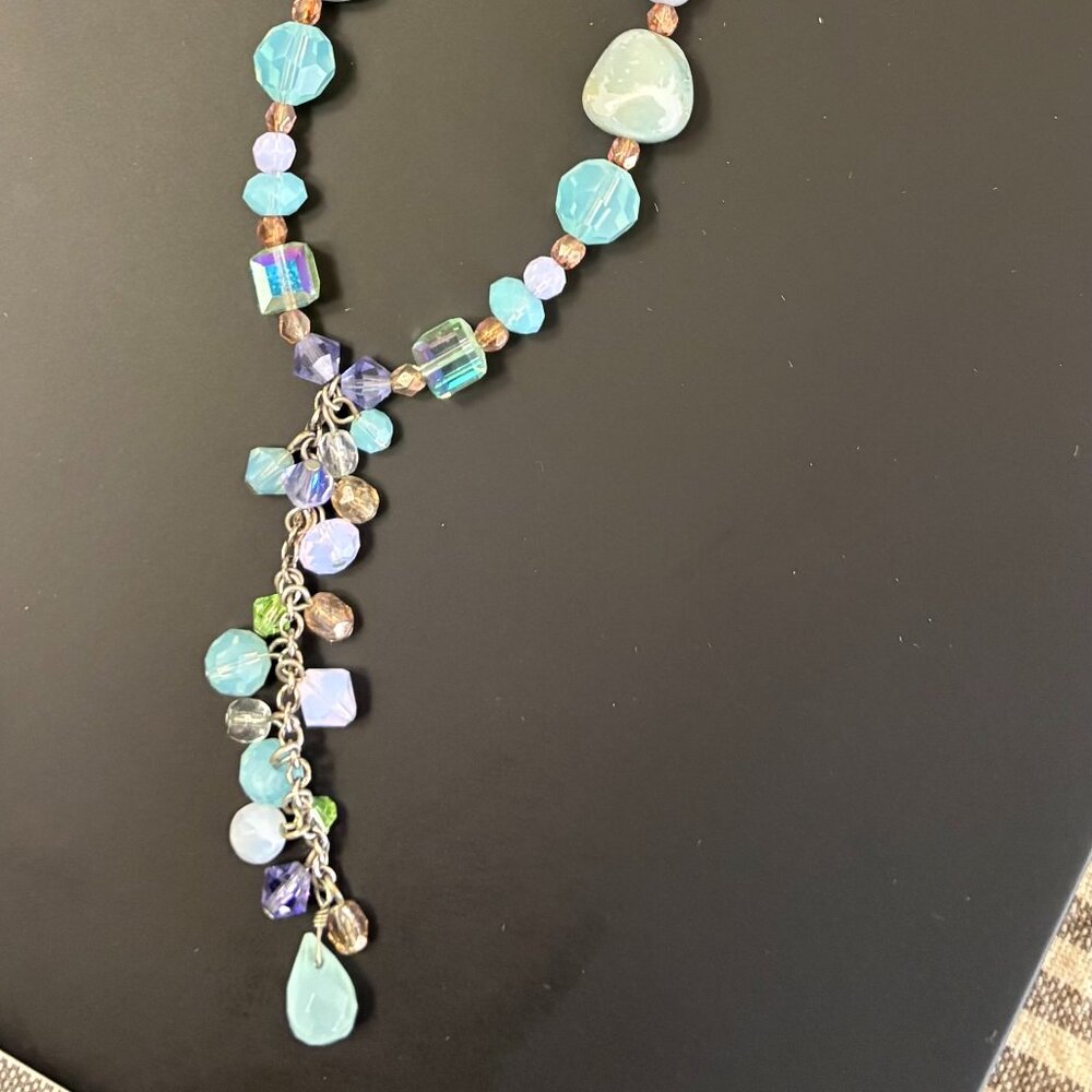 LFK Crystal Lariat Necklace